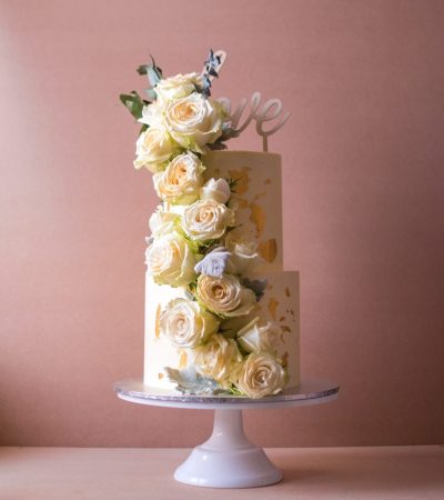 Two-tier-white-wedding-cake-with-flowers-Full-Cake-min-820x1024